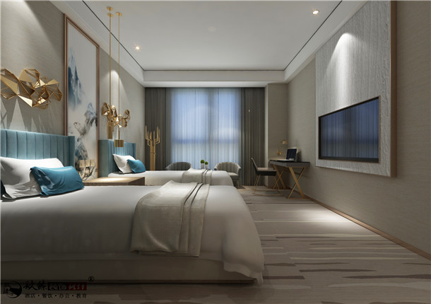吴忠现代酒店装修设计方案|增加现代艺术质感的升华