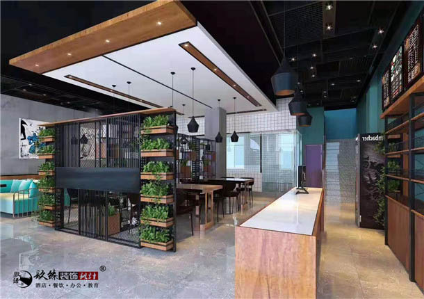 吴忠雅食餐厅设计|提升了店内整洁感和高品质