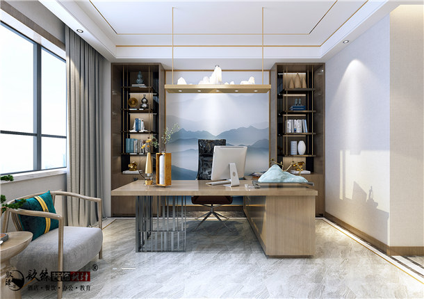 吴忠浩能办公室设计|独有的古韵风情也不乏充满流动的美感。