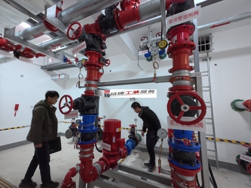 吴忠消防设计公司|吴忠悦桔酒店消防设计勘察现场